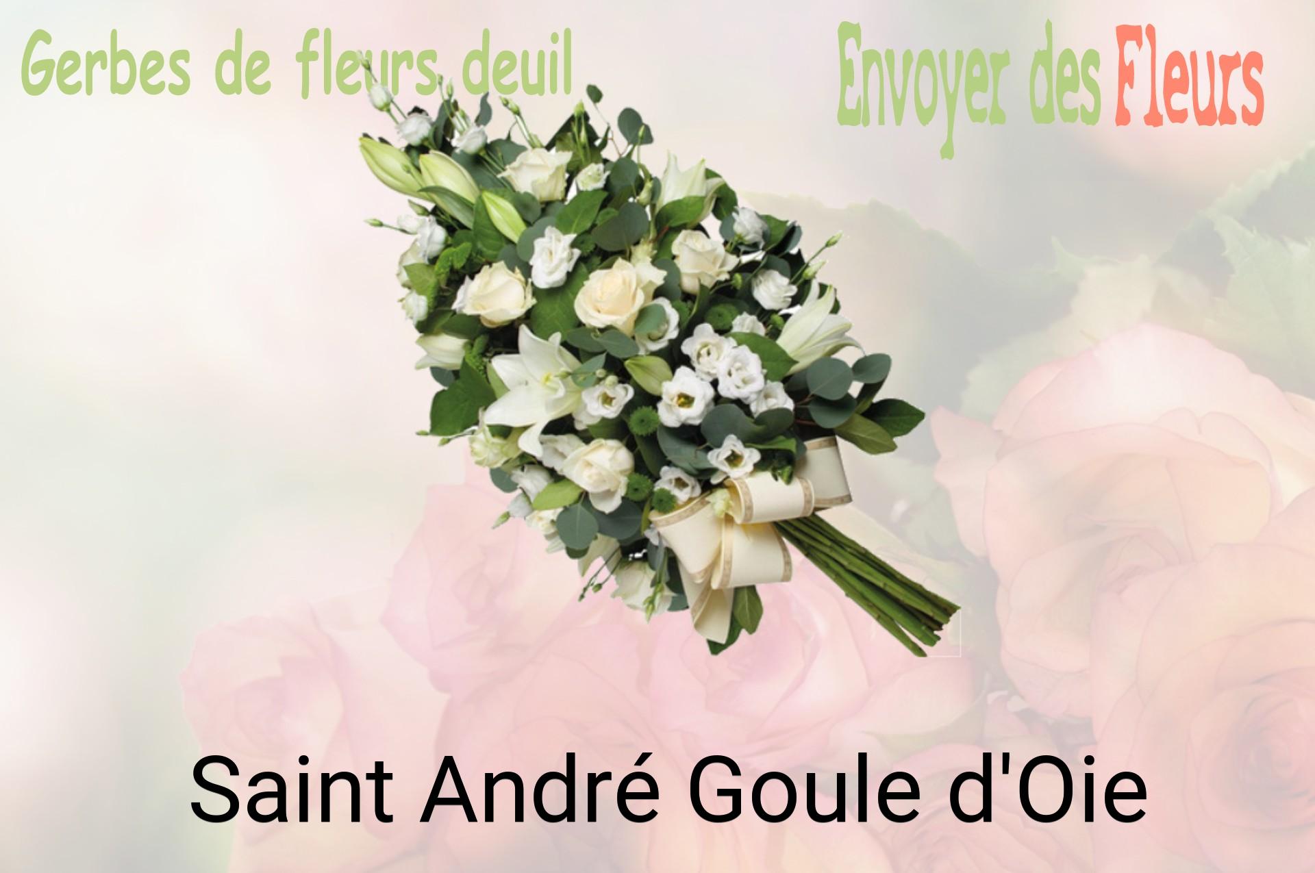 Gerbe de fleurs de deuil livrée à Saint-André-Goule-d'Oie